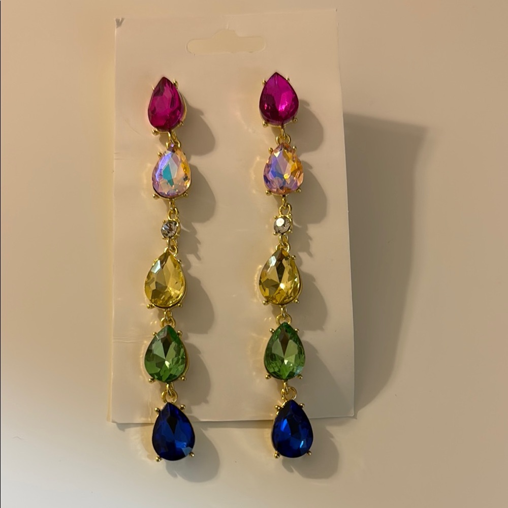 Colorful Teardrop Earrings